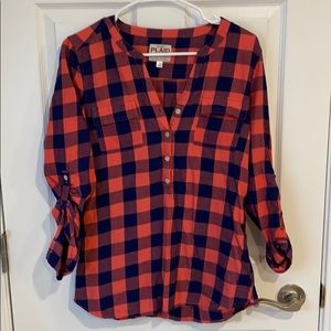 Plaid Old Navy top